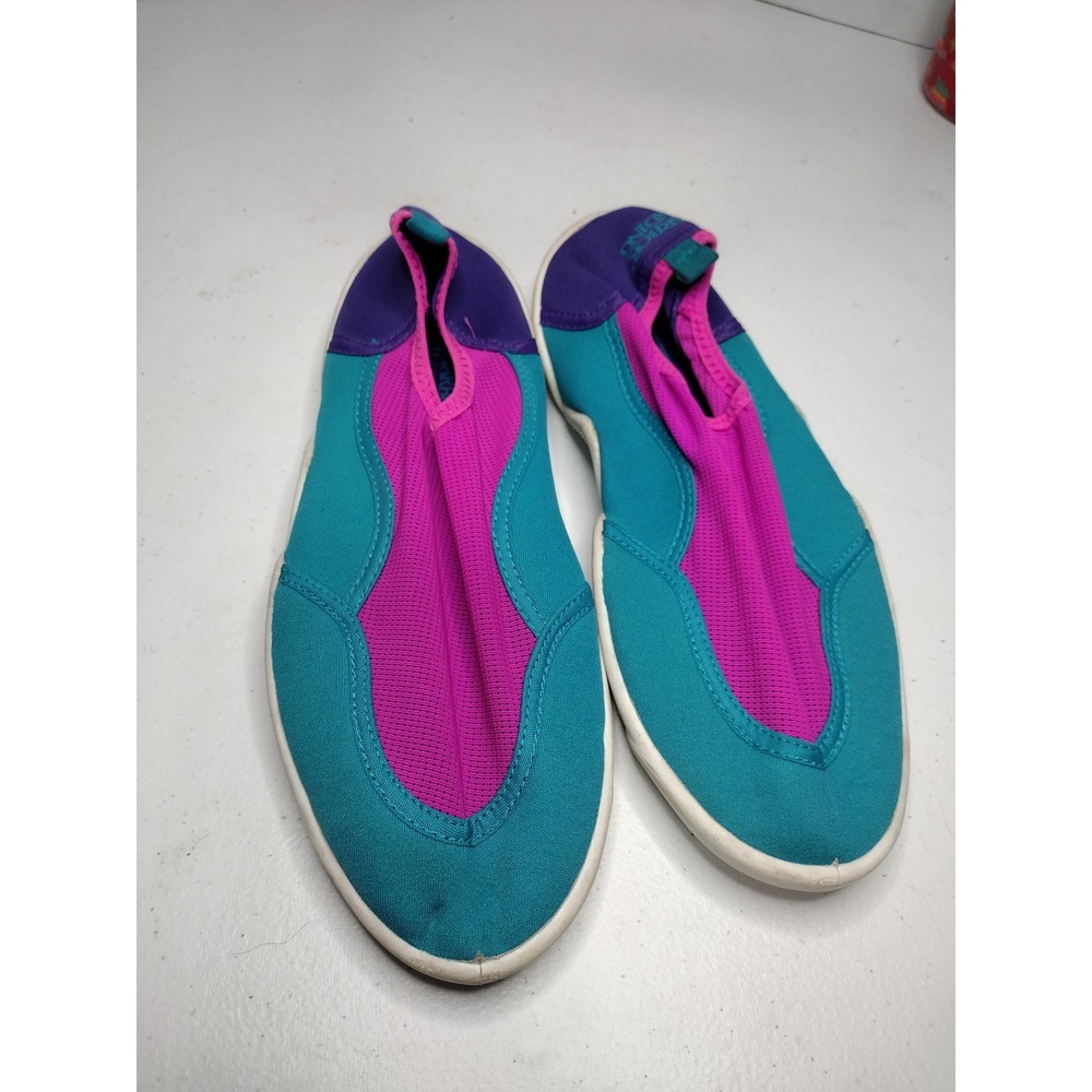 Harbor Landing Water Shoes Aqua Socks Teal Pink Purple Slip On‎ Size 10